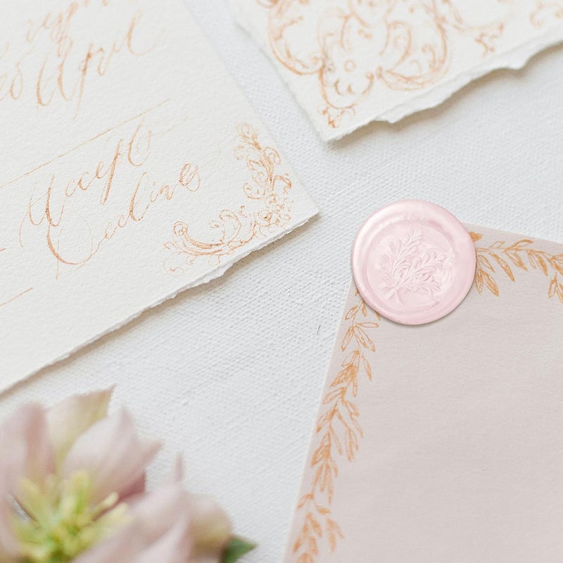 SHOWIN Glue Gun Sealing Wax Sticks for Wax Seal Stamp -Light Pink, Great for Wedding Invitations, Cards Envelopes, Snail Mails, Wine Packages, Christmas Gift Ideas, Pack of 10 - Image 4